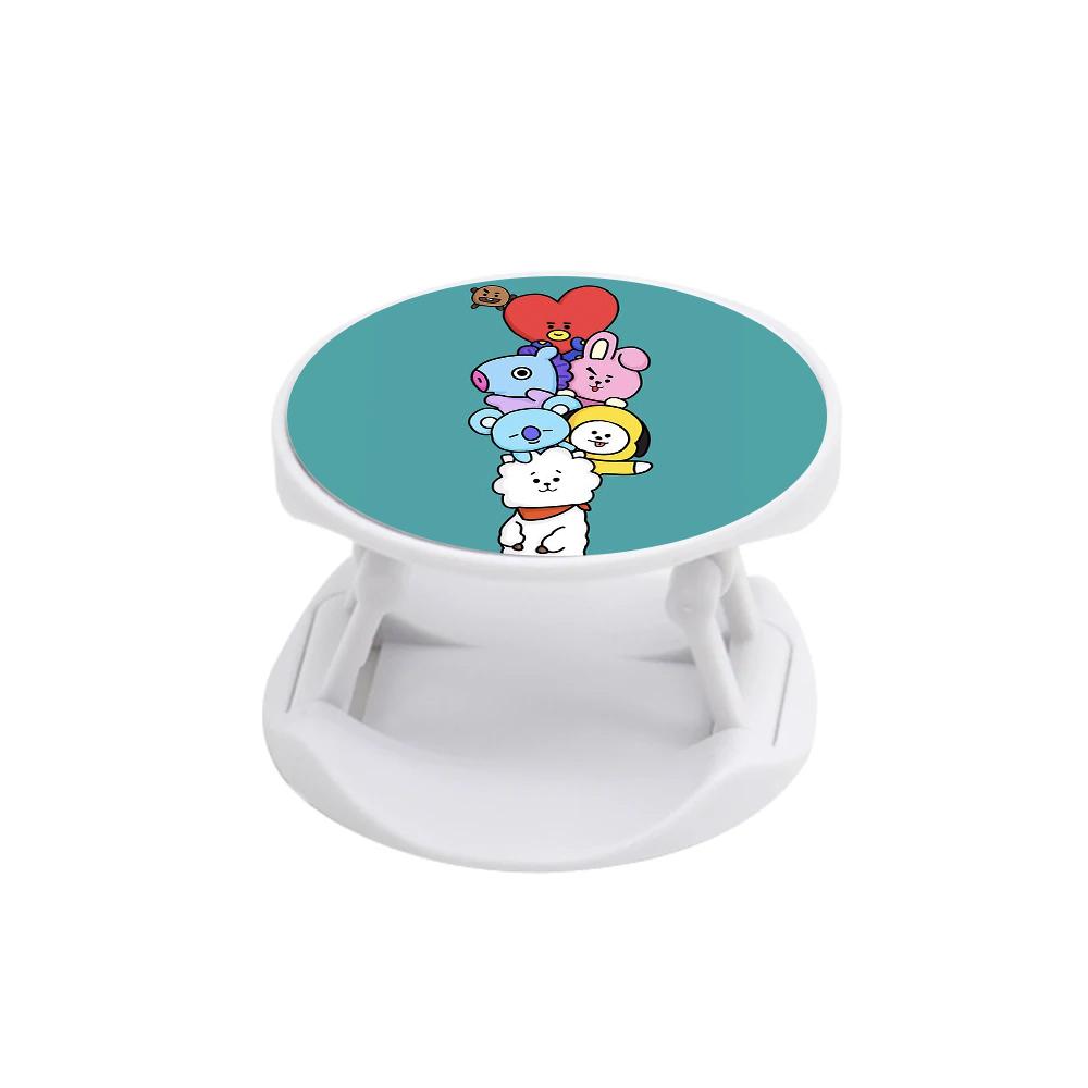 Green BT21 - RJ, Mang, Koya, Chimmy, Cooky, Shooky, Tata - K Pop FunGrip