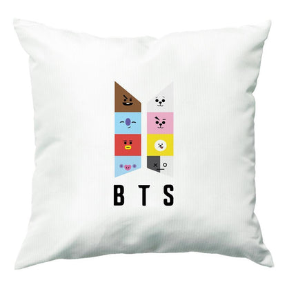 BT21 K-Pop Band Logo Cushion