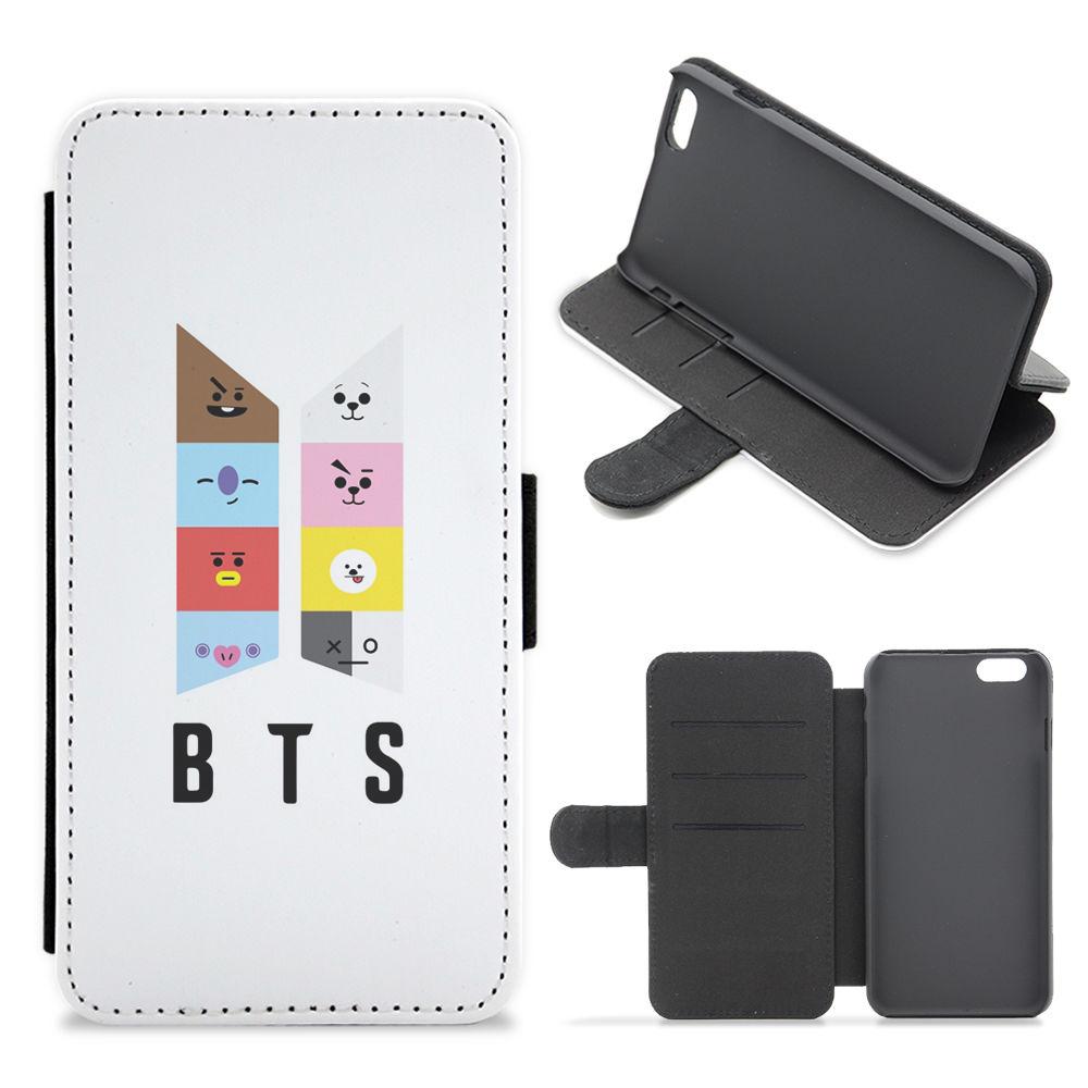 BT21 BTS Logo Flip / Wallet Phone Case