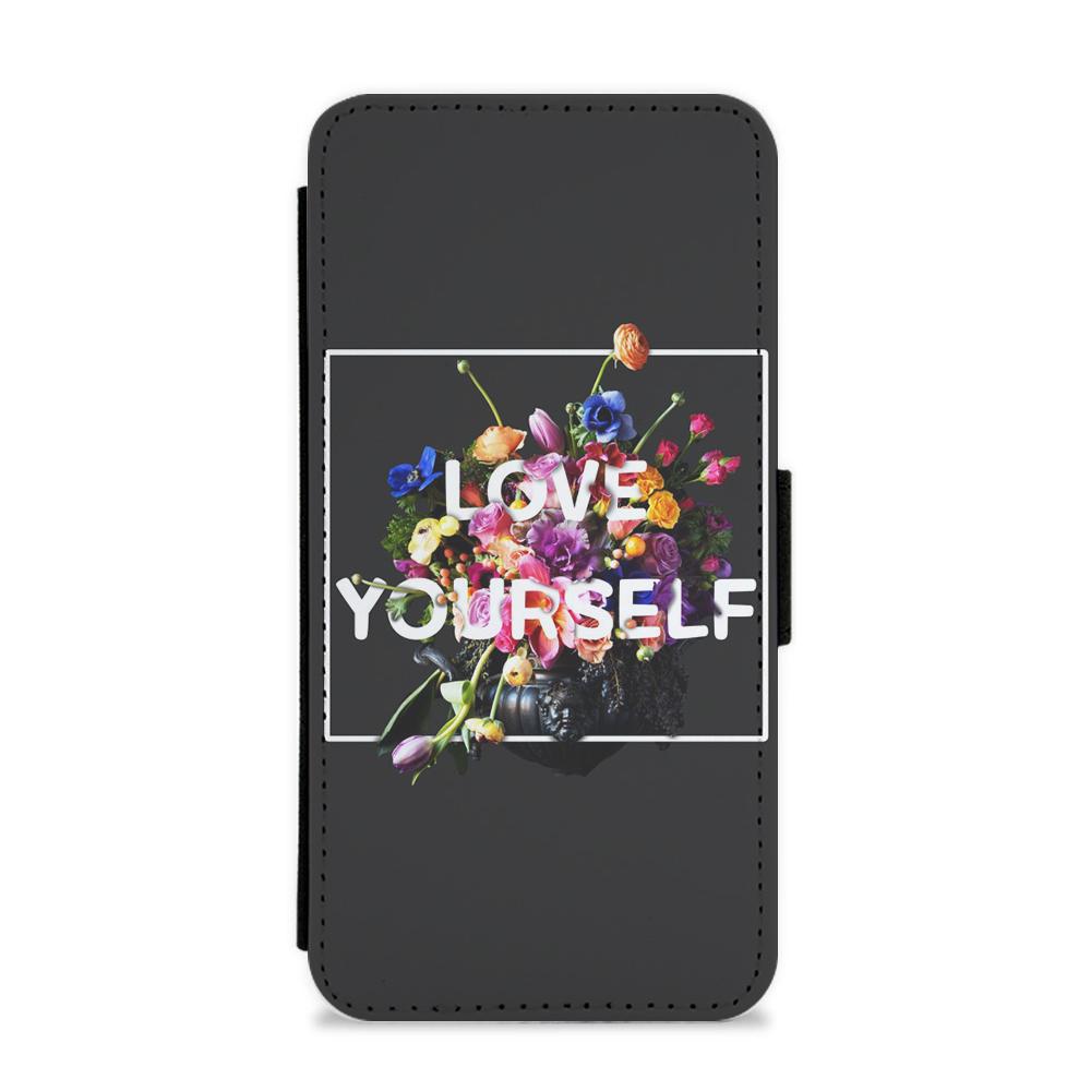 Floral Love Yourself - BTS Flip / Wallet Phone Case