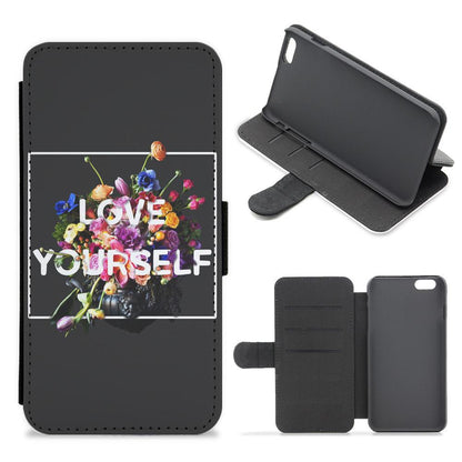 Floral Love Yourself - BTS Flip / Wallet Phone Case