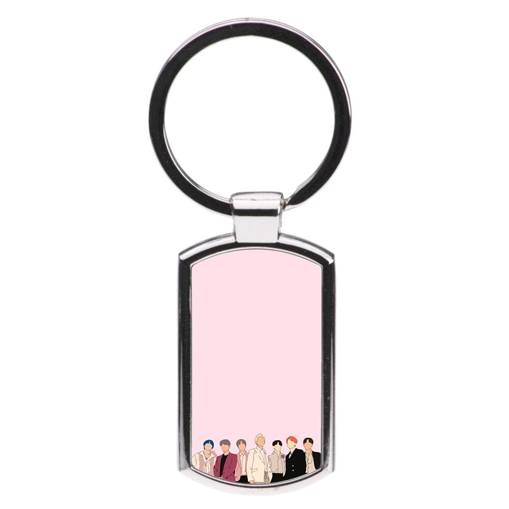 Faceless BTS Band Keyring