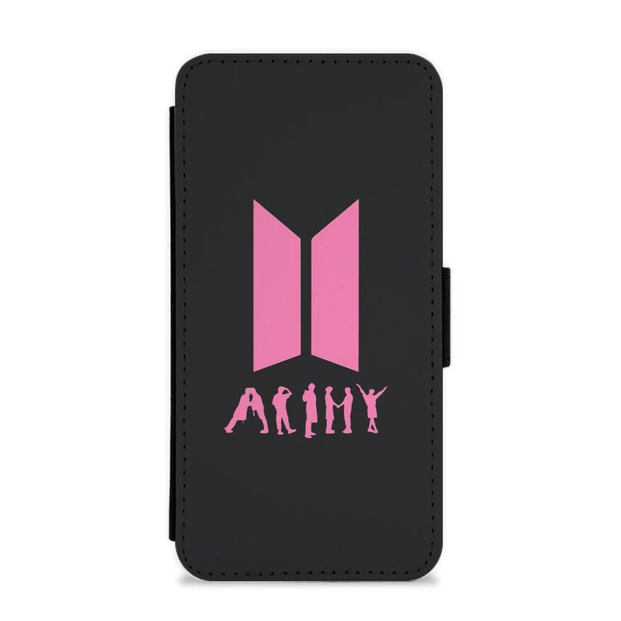 BTS Army Cast Pink  Flip / Wallet Phone Case