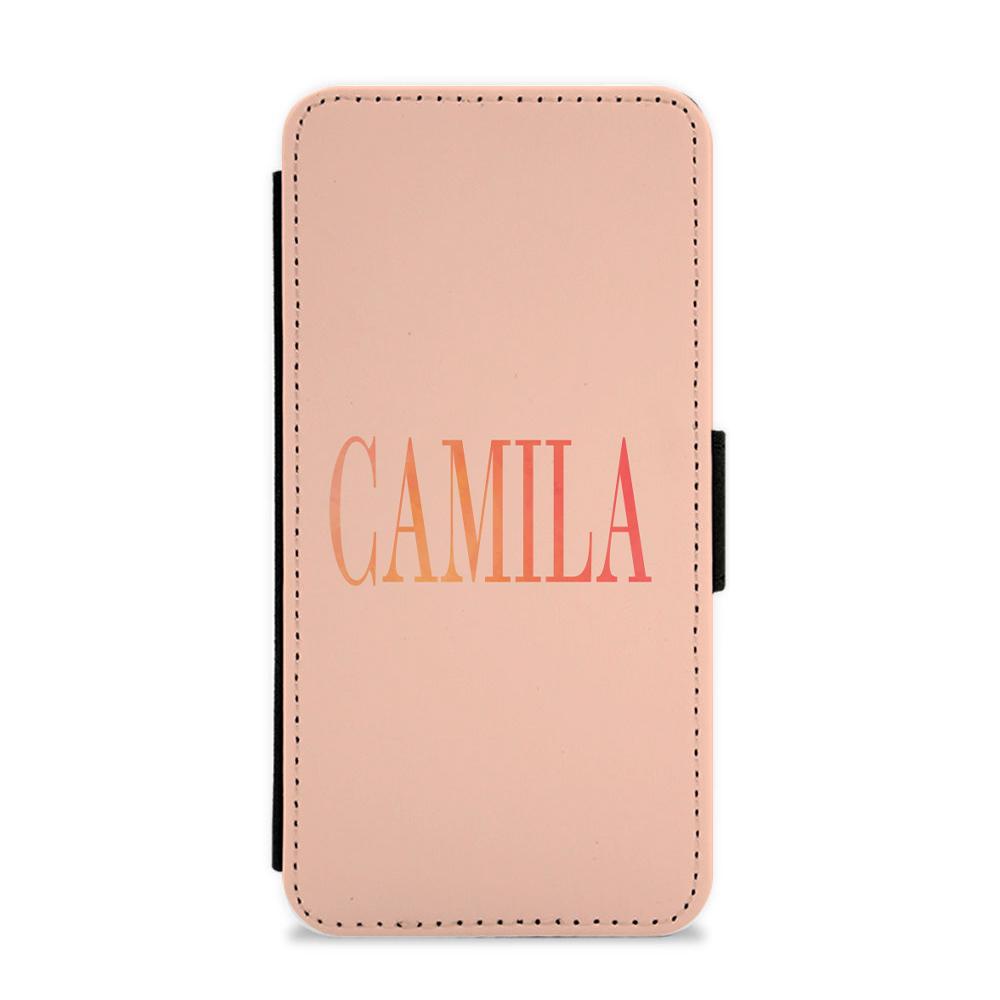 Camila Cabello Orange Flip / Wallet Phone Case