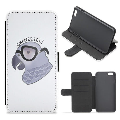 Chanel The African Grey Cartoon Flip / Wallet Phone Case