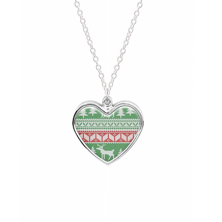 Christmas Jumper Pattern Christmas Necklace