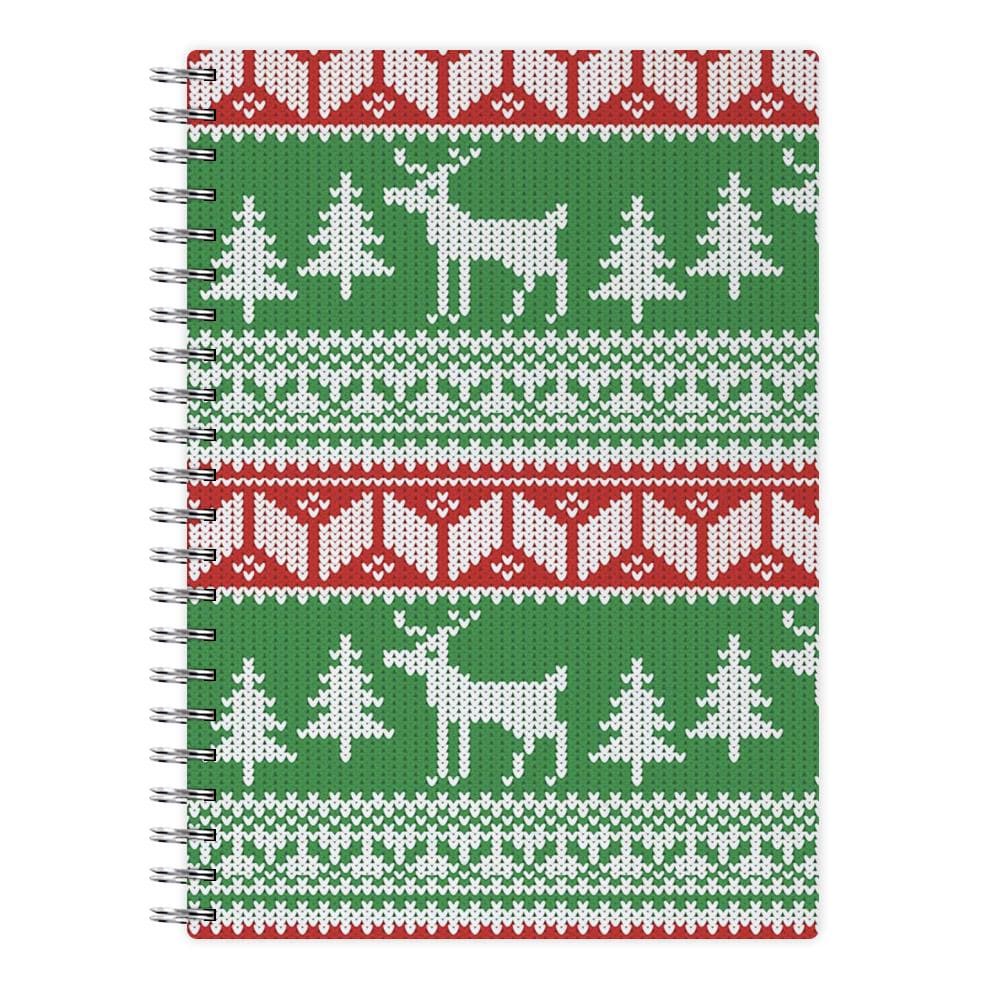 Christmas Jumper Pattern Christmas Notebook - Fun Cases