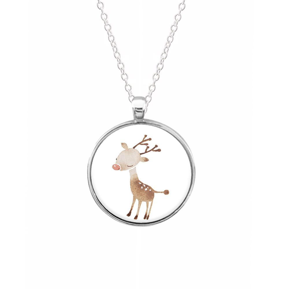 Watercolour Rudolph The Reindeer Keyring - Fun Cases