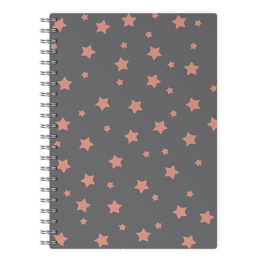 Rose Gold Star Pattern Notebook