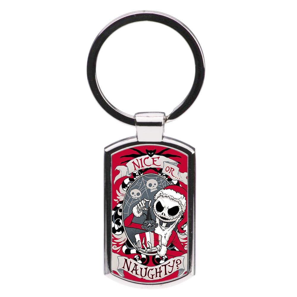 Nice Or Naughty - A Nightmare Before Christmas Luxury Keyring