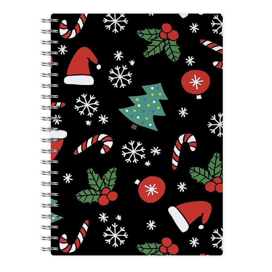Christmas Objects Pattern Notebook