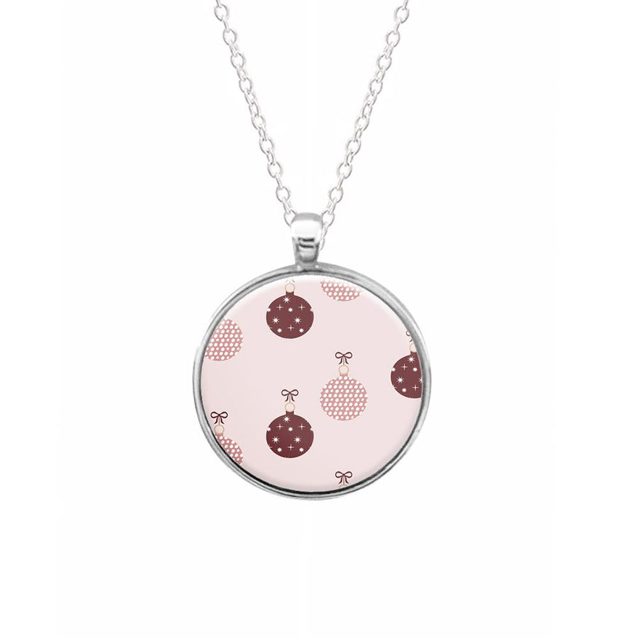 Christmas Bauble Pattern Necklace
