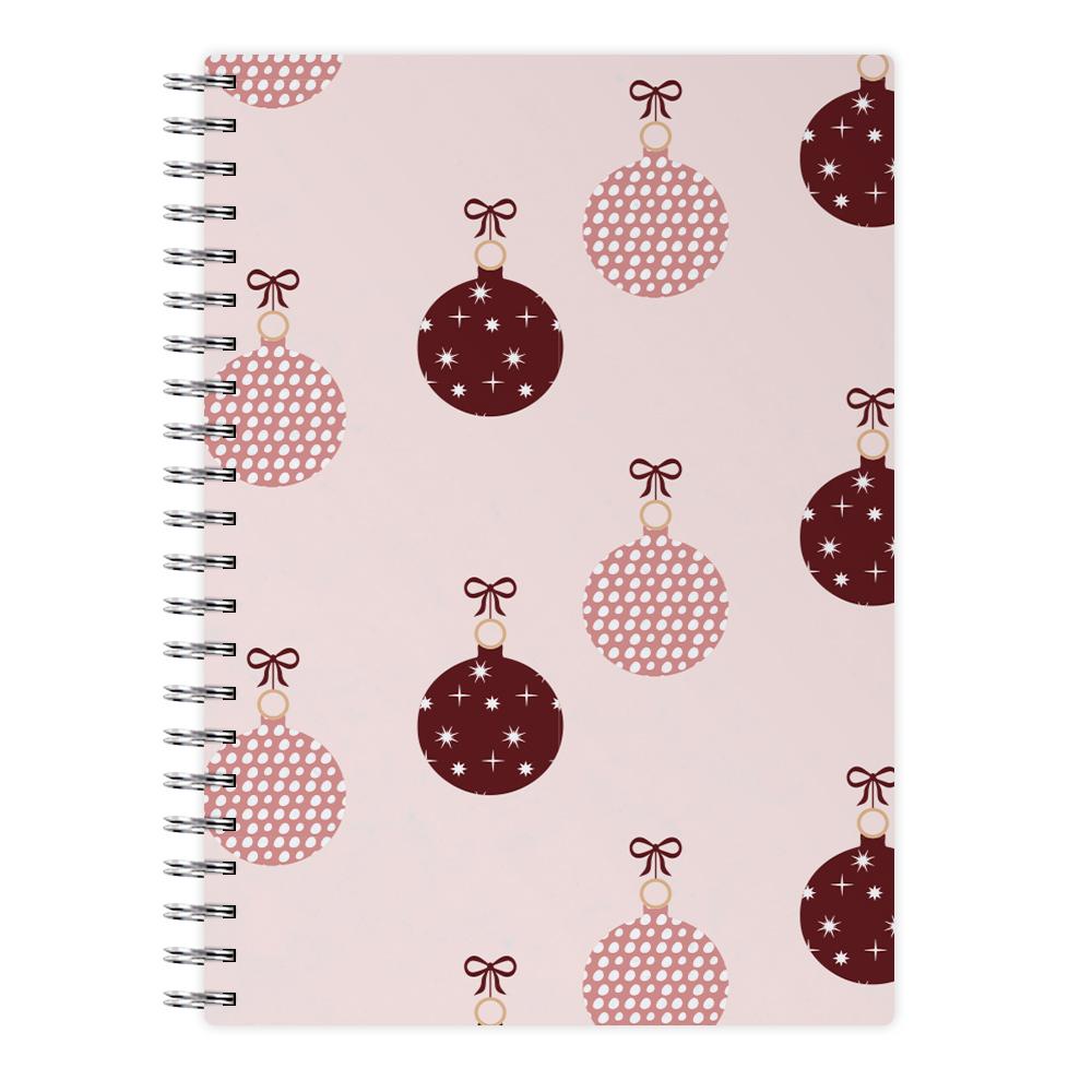 Christmas Bauble Pattern Notebook