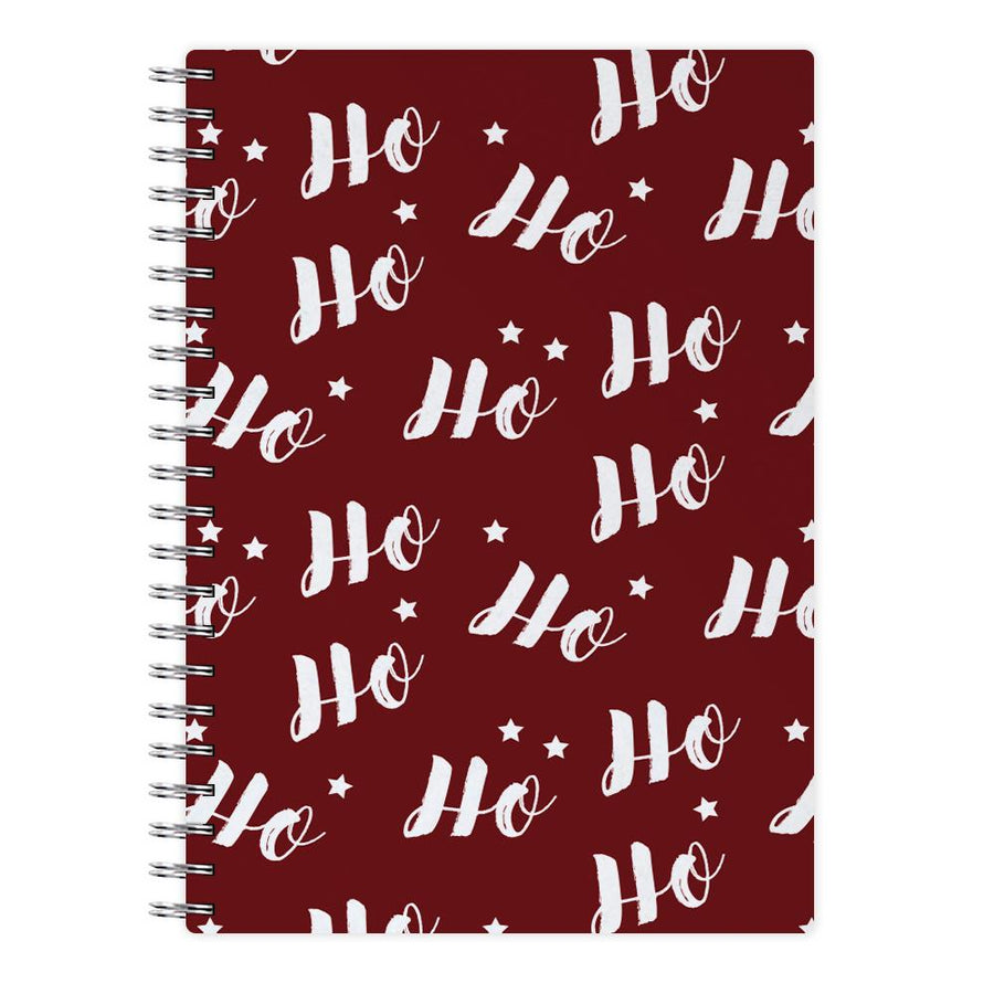 Ho Ho Ho Christmas Pattern Notebook