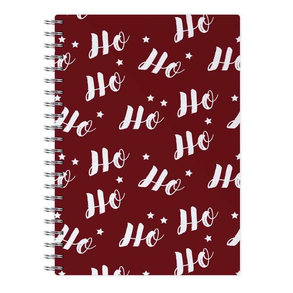 Ho Ho Ho Christmas Pattern Notebook