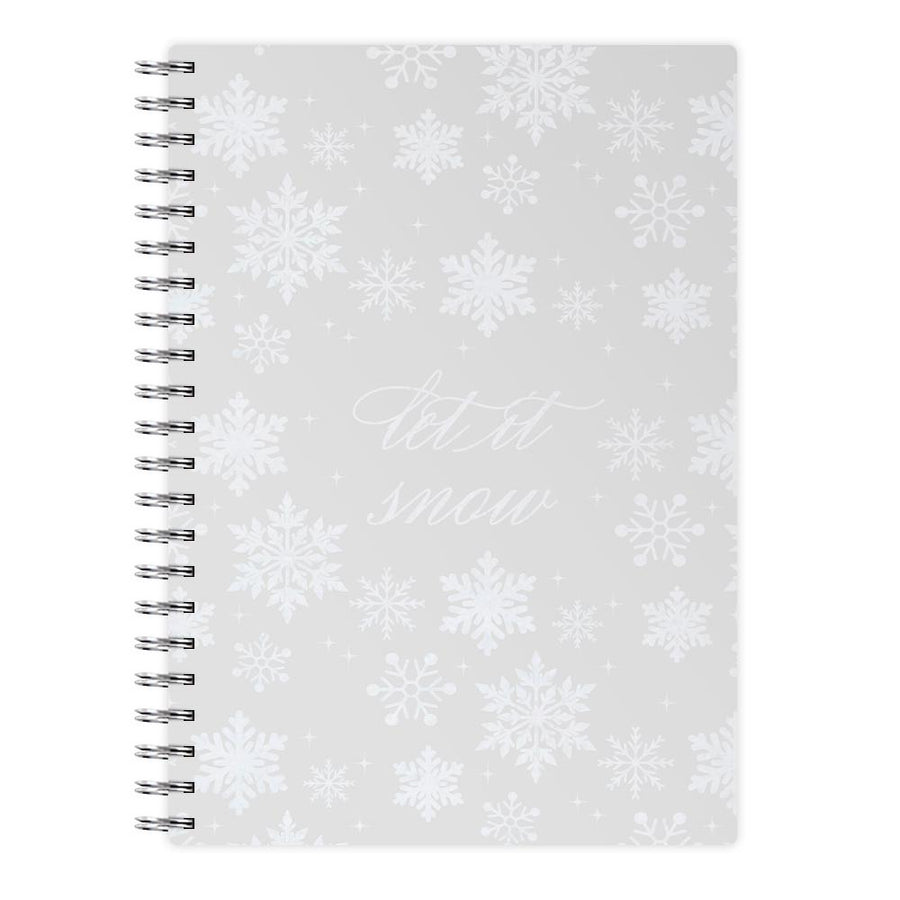 Let It Snow Christmas Pattern Notebook