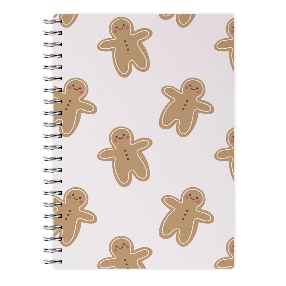 Gingerbread Men Christmas Pattern Notebook
