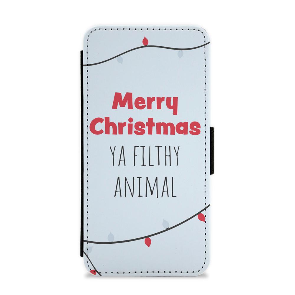 Merry Christmas Ya Filthy Animal - Home Alone Flip / Wallet Phone Case