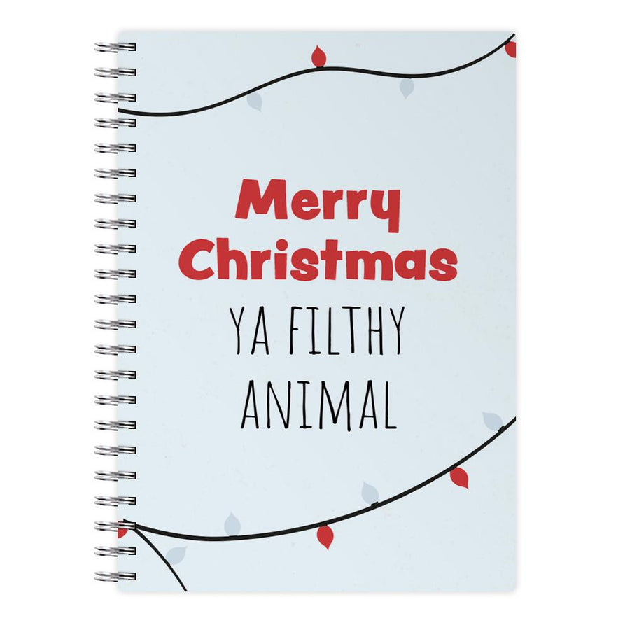 Merry Christmas Ya Filthy Animal - Home Alone Notebook