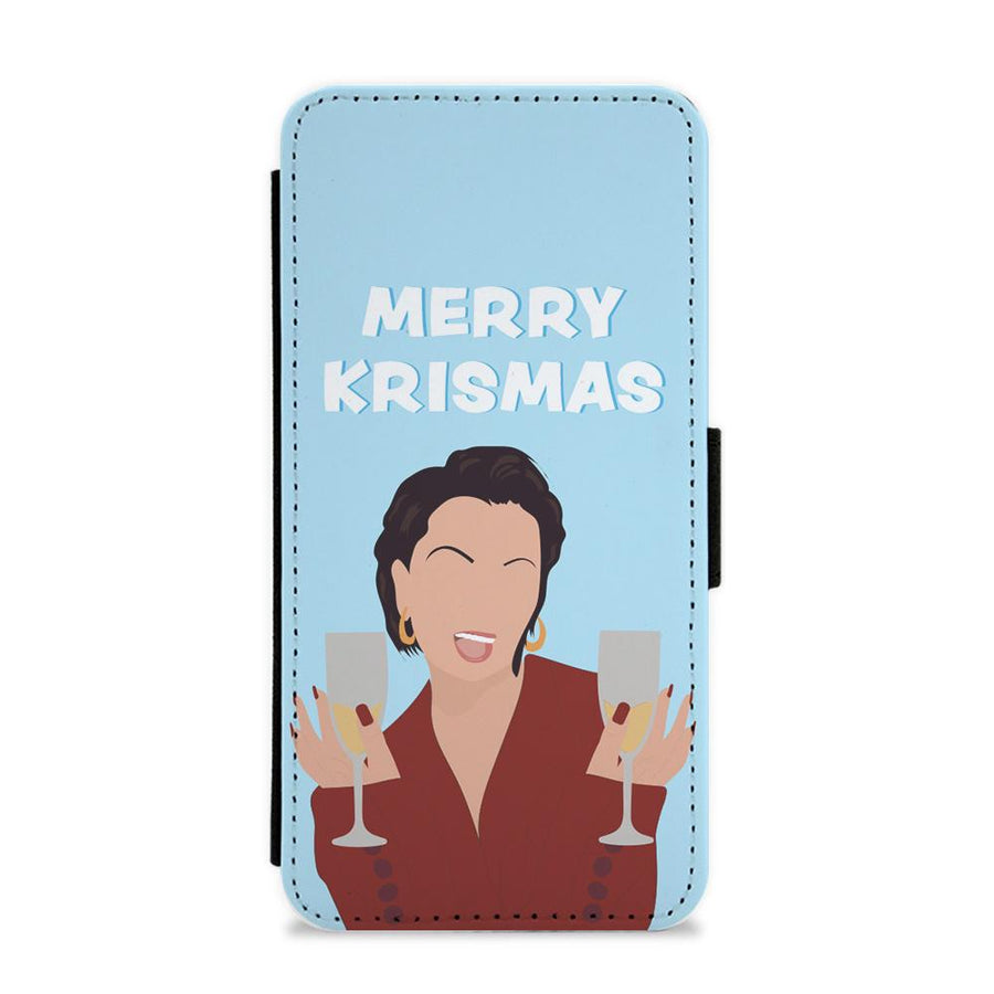 Merry Krismas - Kardashian Christmas Flip / Wallet Phone Case