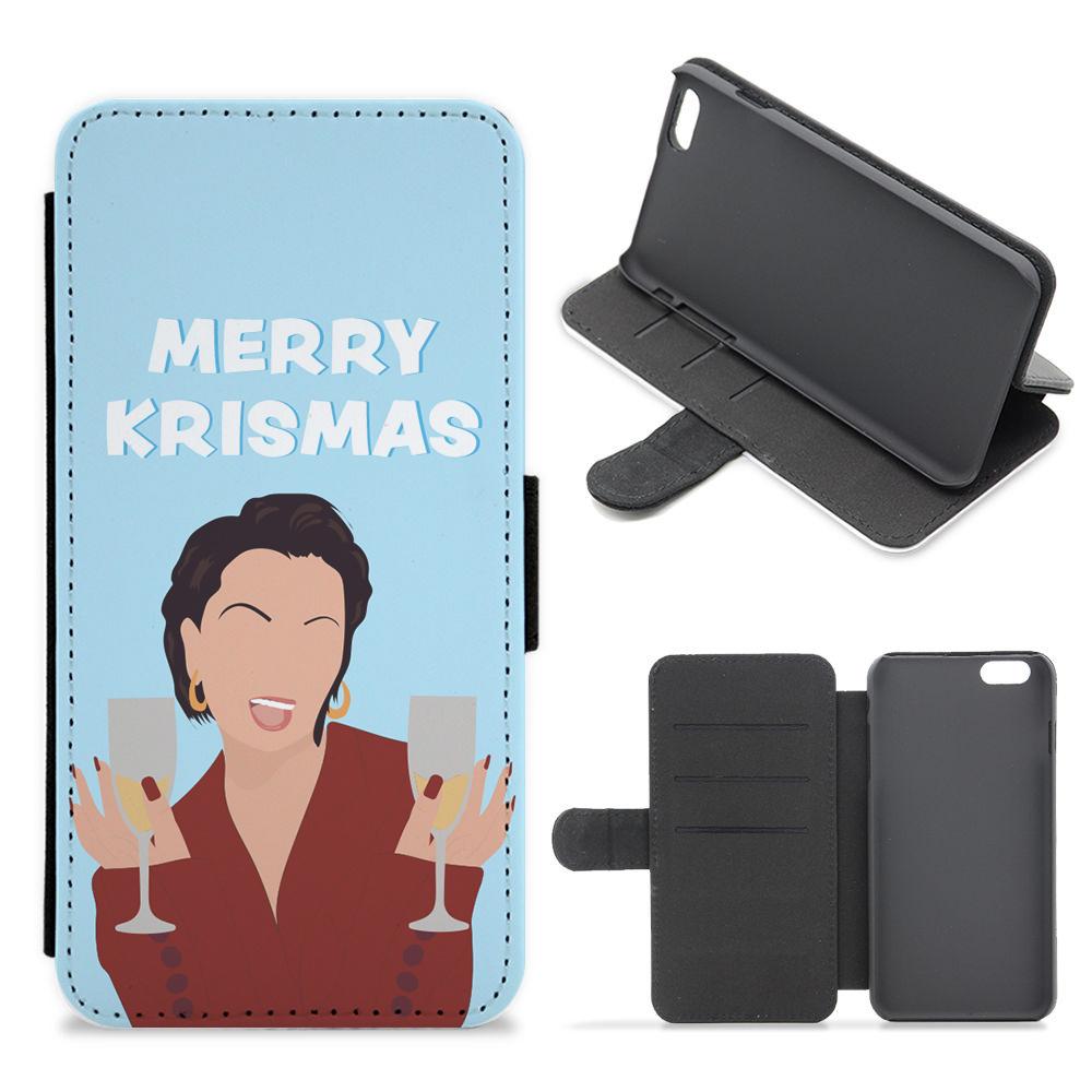 Merry Krismas - Kardashian Christmas Flip / Wallet Phone Case