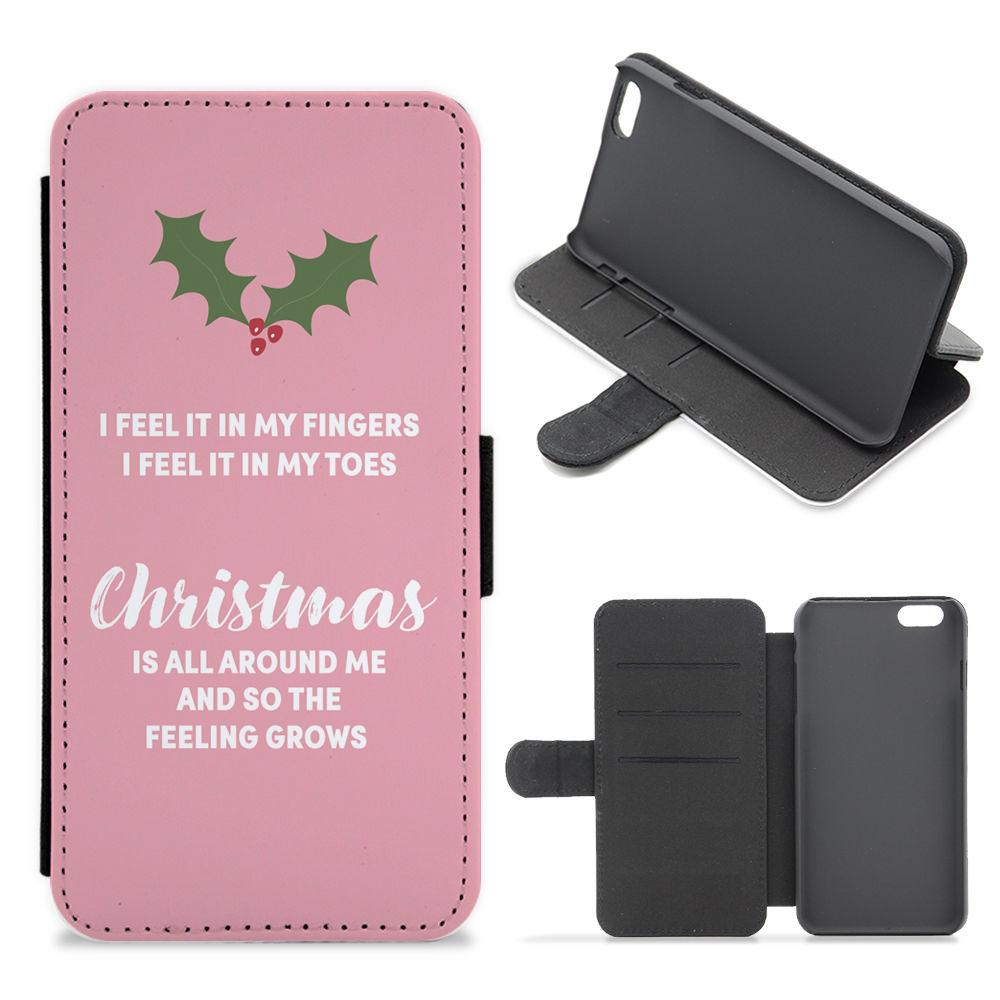 Christmas Is All Around Me - Love Actually Flip / Wallet Phone Case