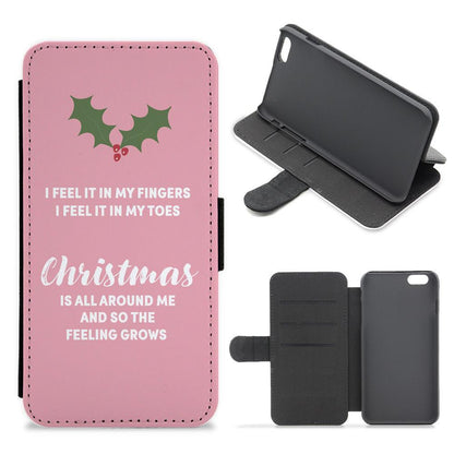 Christmas Is All Around Me - Love Actually Flip / Wallet Phone Case