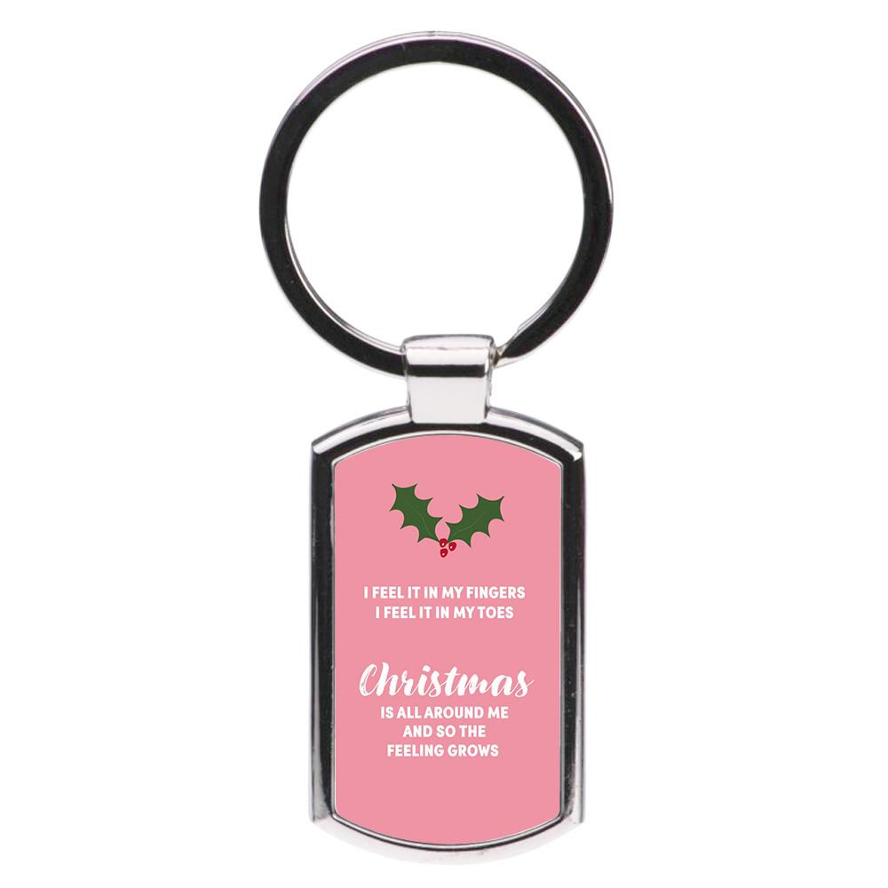 Christmas Is All Around Me - Love Actually Luxury Keyring