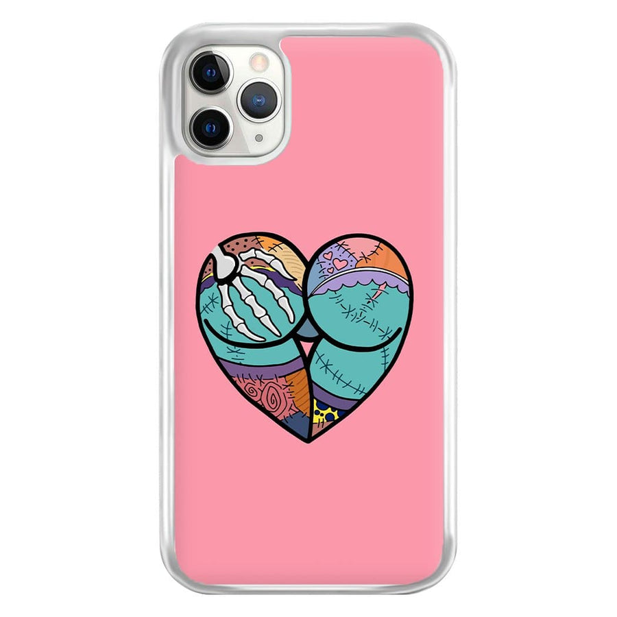 Sally And Jack Heart - Nightmare Before Christmas Phone Case