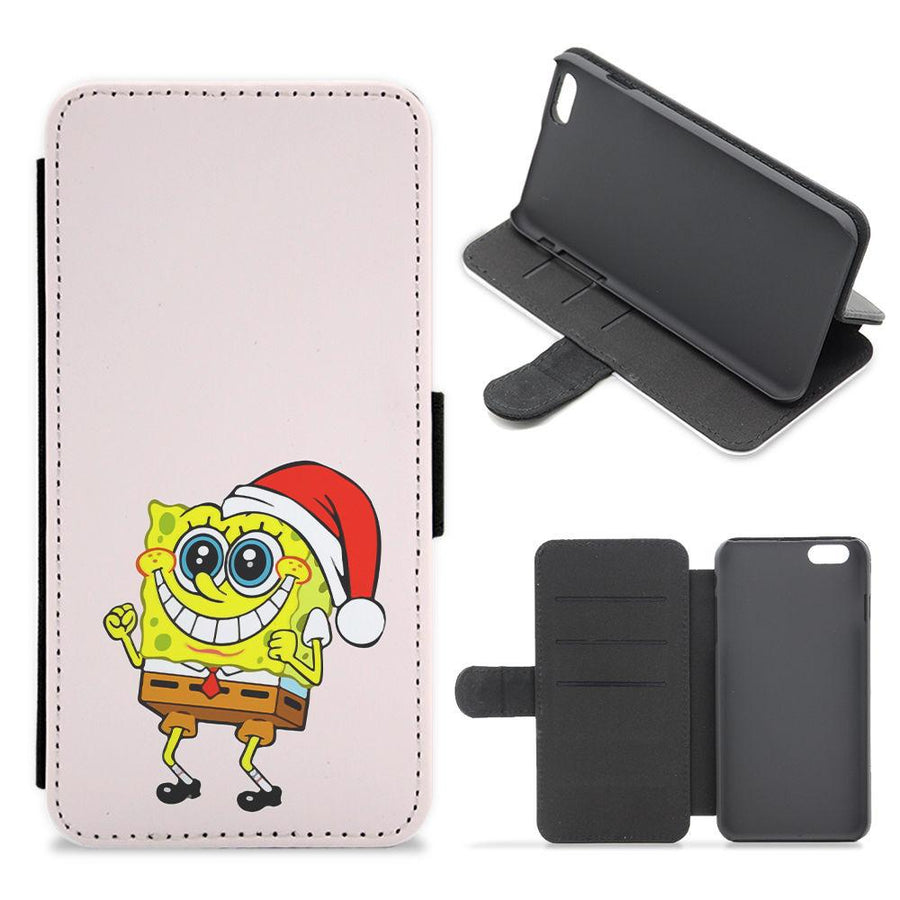 Spongebob - Christmas Flip / Wallet Phone Case