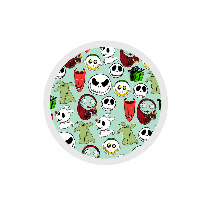 Nightmare Before Christmas Characters Pattern Sticker