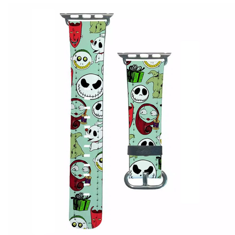 Nightmare Before Christmas Characters Pattern Apple Watch Strap