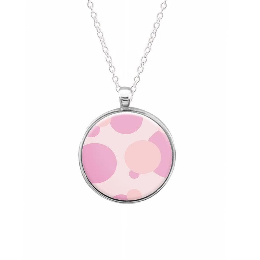 Pink Bubble Pattern  Necklace