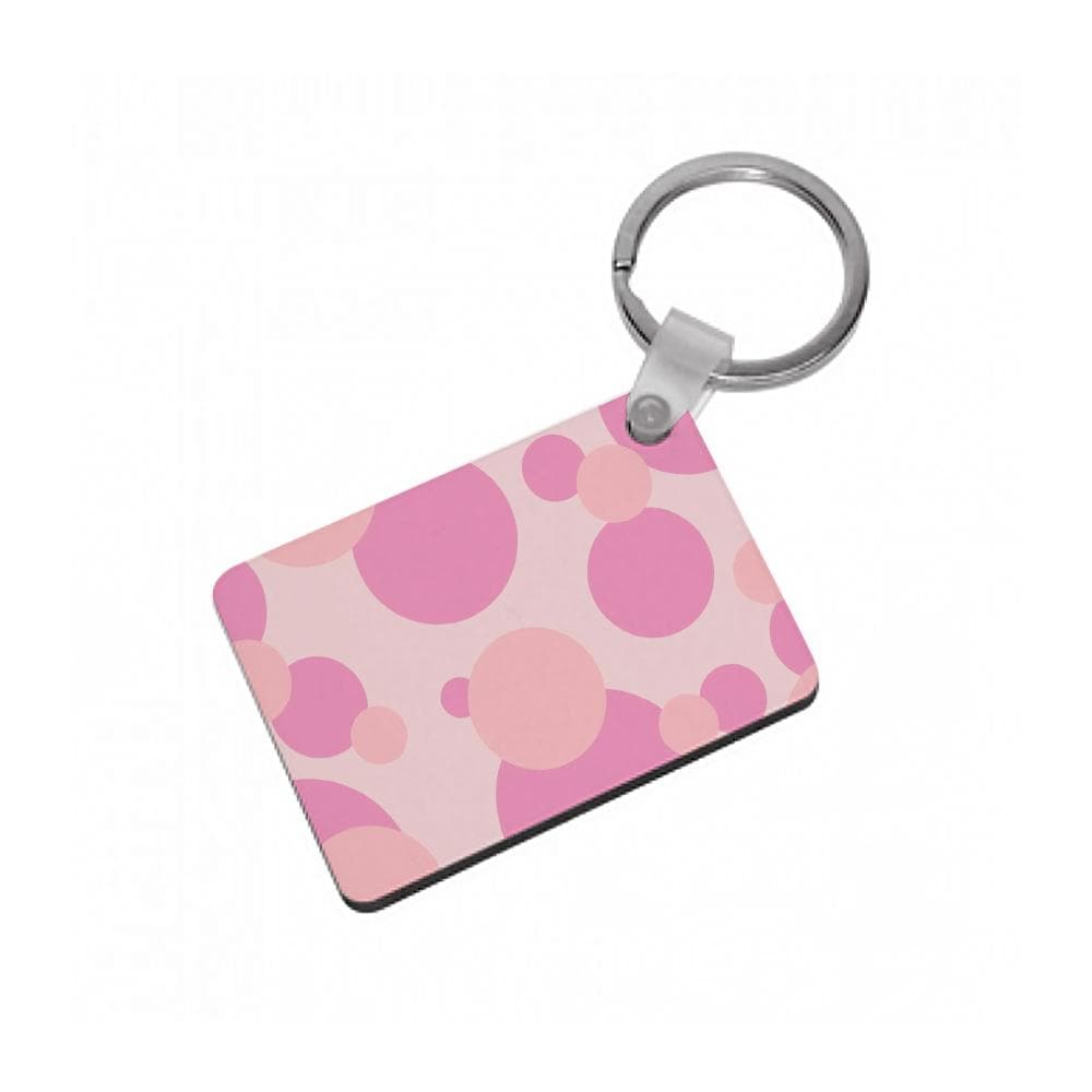 Pink Bubble Pattern  Keyring