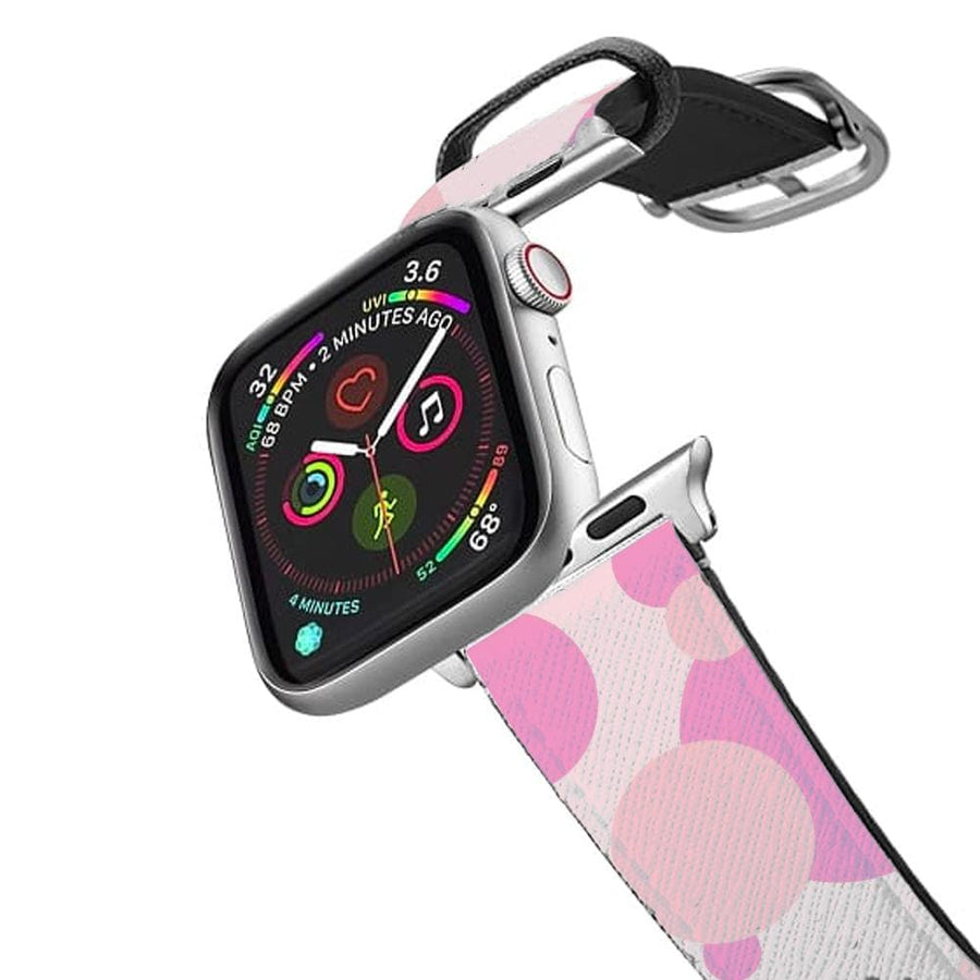 Pink Bubble Pattern  Apple Watch Strap