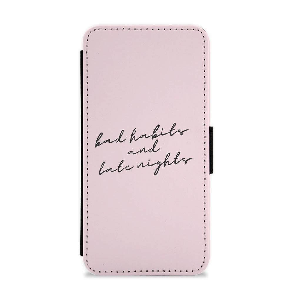 Bad Habits And Late Nights - TikTok Trends Flip / Wallet Phone Case