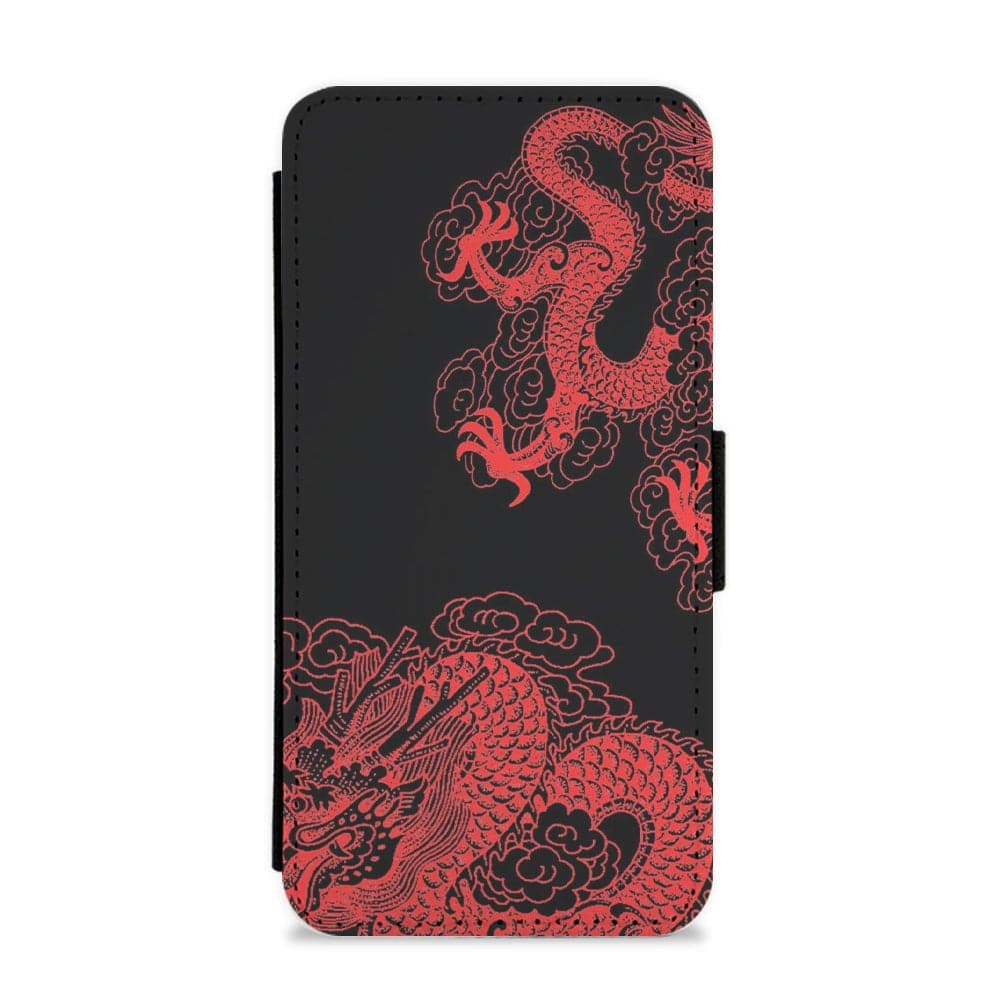 Red Dragon Flip / Wallet Phone Case