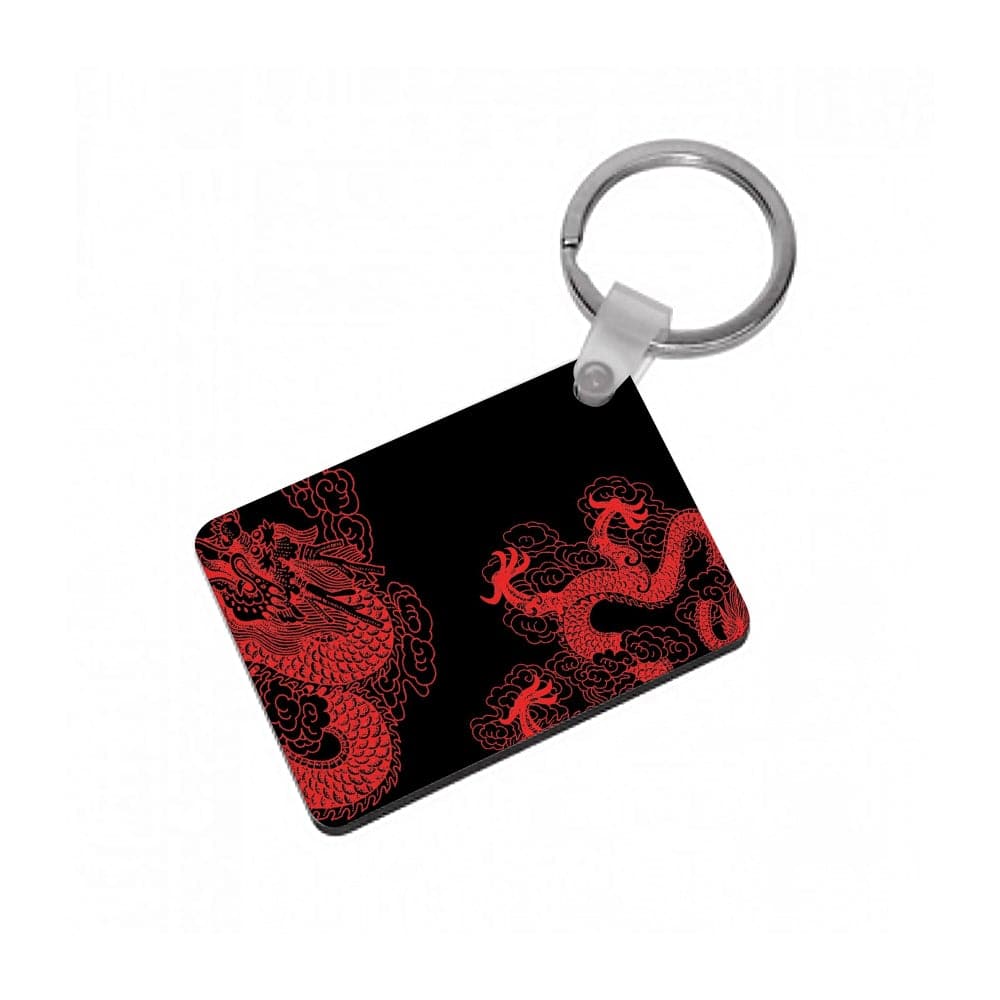 Red Dragon Keyring