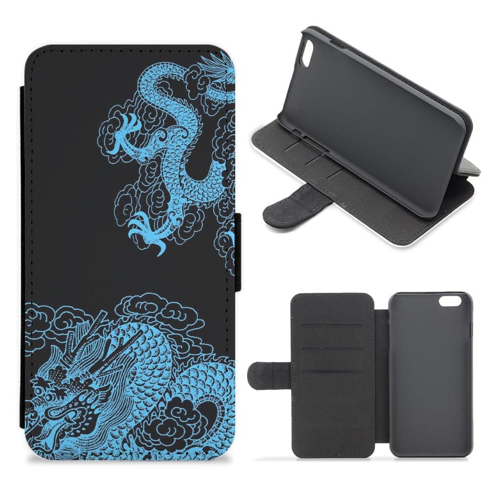 Blue Dragon Flip / Wallet Phone Case