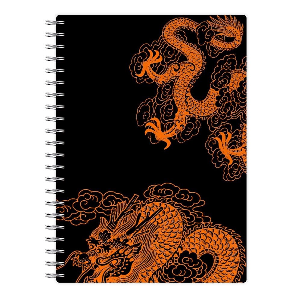 Orange Dragon Notebook