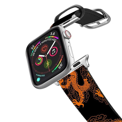 Orange Dragon Apple Watch Strap