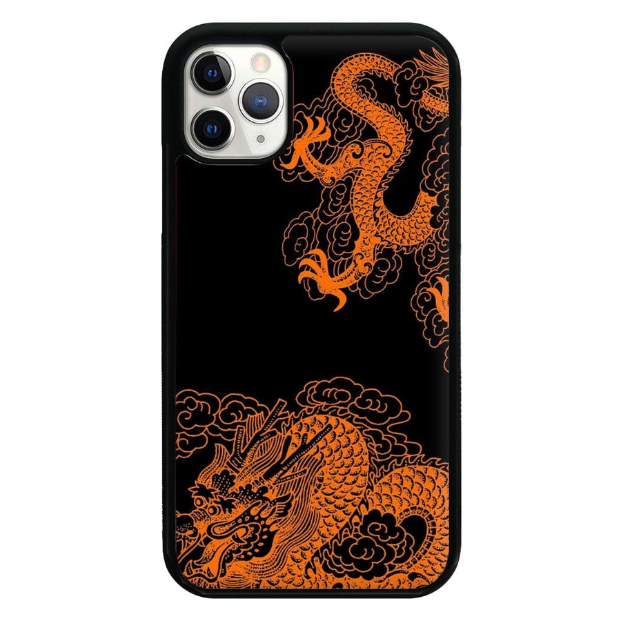 Orange Dragon Phone Case