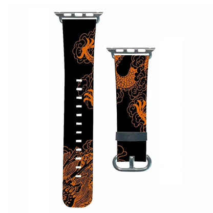 Orange Dragon Apple Watch Strap