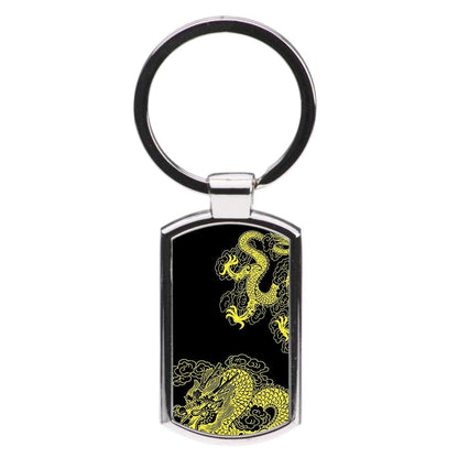 Yellow Dragon Luxury Keyring