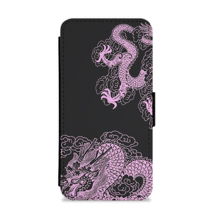 Purple Dragon Flip / Wallet Phone Case