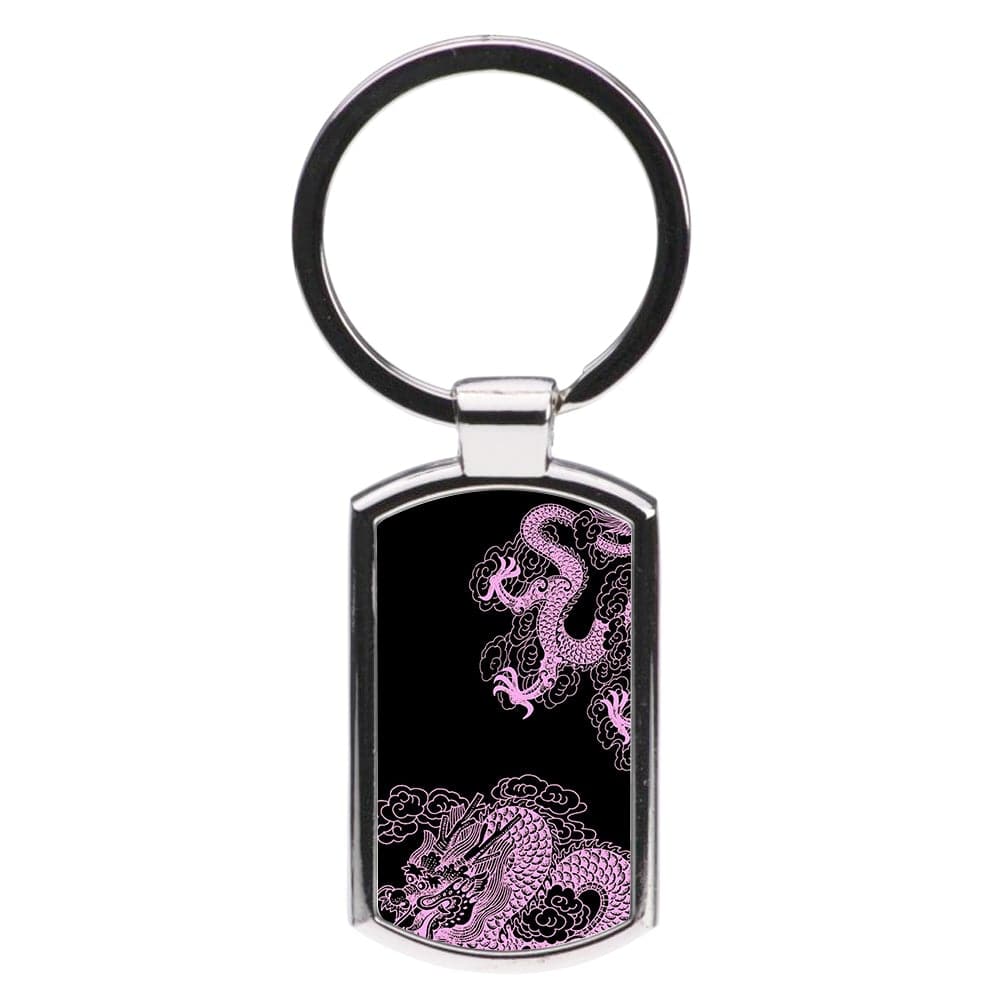 Purple Dragon Luxury Keyring