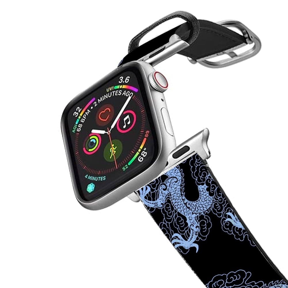 Dark Blue Dragon Apple Watch Strap