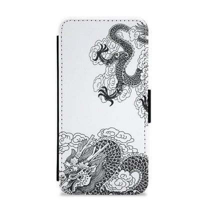 Black Dragon Flip / Wallet Phone Case