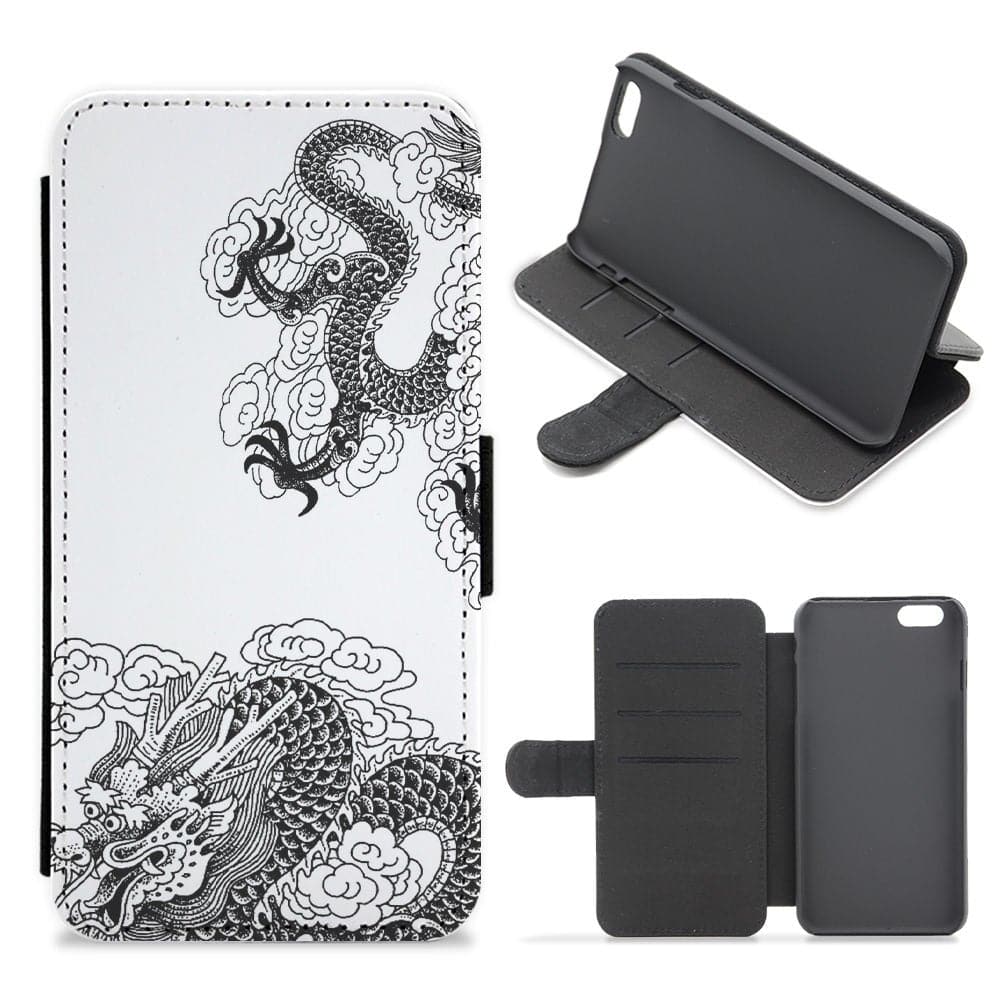 Black Dragon Flip / Wallet Phone Case