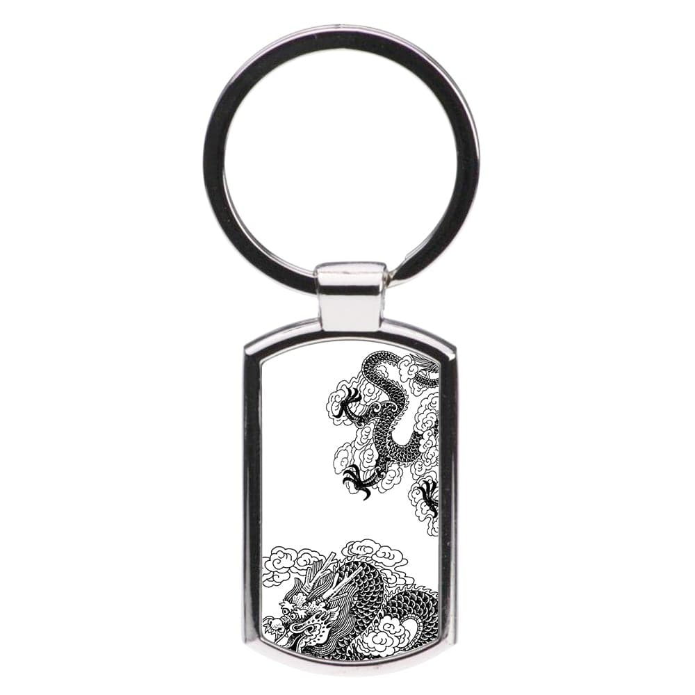 Black Dragon Luxury Keyring